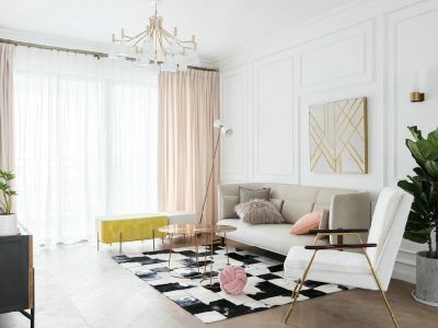 阳光公园学府125平米现代风格三居室装修设计图案例