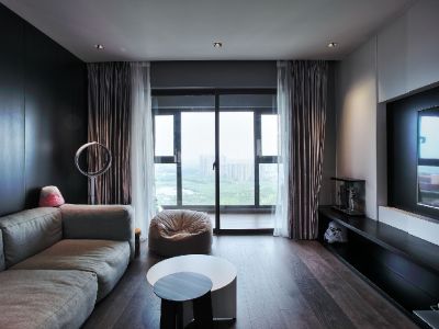 俊发星雅俊园133平三居室现代简约风格装修案例