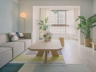 东方猿人谷北欧风格114平米三居室装修效果图案例