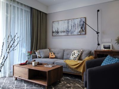 远达·鹭湖宫简约风格90平米二居室装修设计图案例