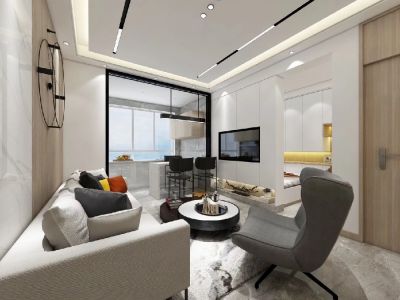 美的云璟现代风格118平米装修案例