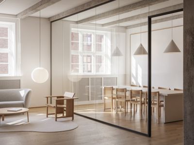 办公室500平米极简风格装修案例