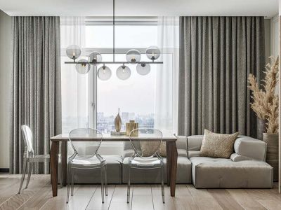 保利熙悦123㎡三居室现代风格装修案例