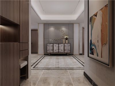 春柳河小区156平米四居室轻奢风格装修案例