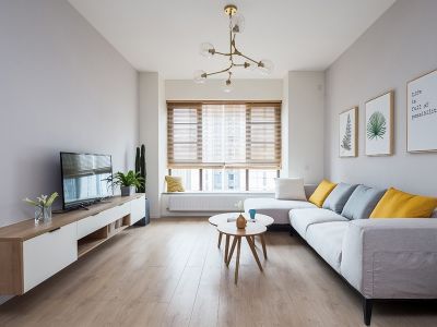 顺景新三居112方北欧风格装修案例