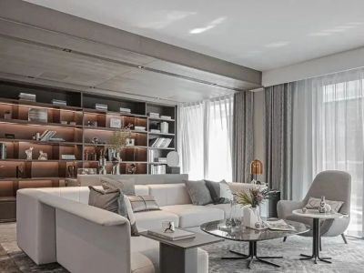 融城昆明湖现代风格147平米装修案例