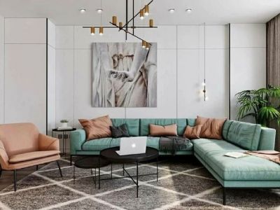 远达·鹭湖宫现代风格105平米三居室装修设计图案例