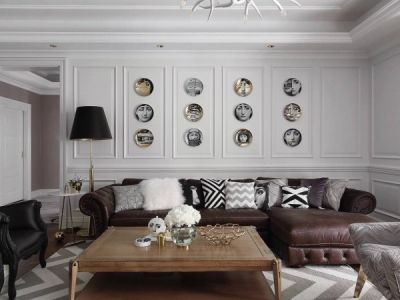 鸿通·翡翠城·紫云府北欧风格120平米三居室装修效果图案例