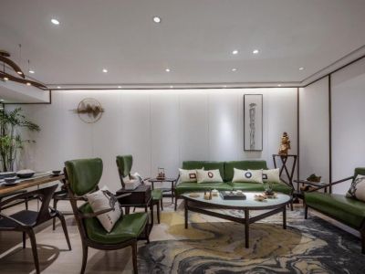 白桦林居三居123方现代风格装修案例