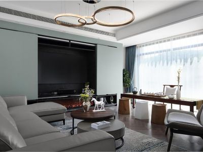 首创国际城四居137方现代风格装修案例