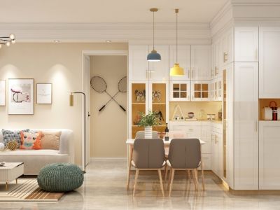 中城公园里80㎡二居室北欧风格装修案例