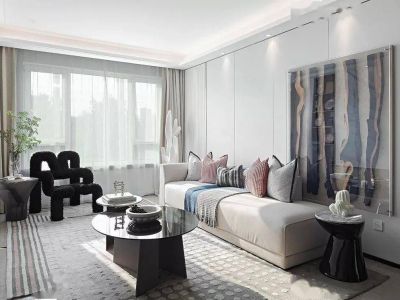 中海凤凰熙岸85㎡二居室现代风格装修案例