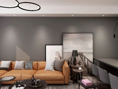 春馨苑108平米现代风格三居室装修案例