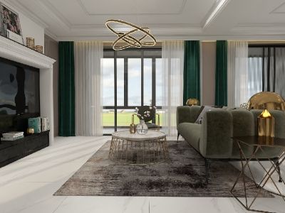 远洋风景长安北欧风格115平米装修案例