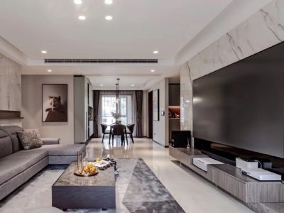 奥冠奥北公元现代风格133平米装修案例