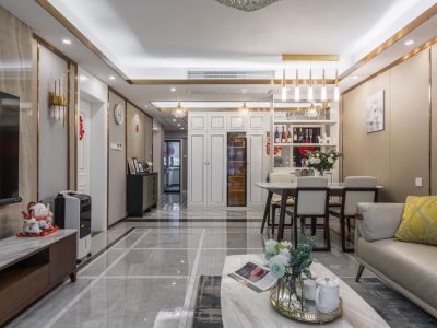 汇君城现代风格116平米装修案例