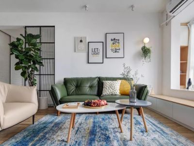 汇禾新城北欧风格118平米三居室装修案例