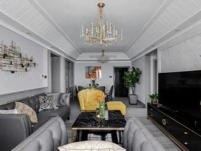 青云天下133㎡四居室现代风格装修案例