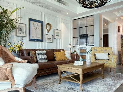 东辰澜悦美式经典风格135平装修案例