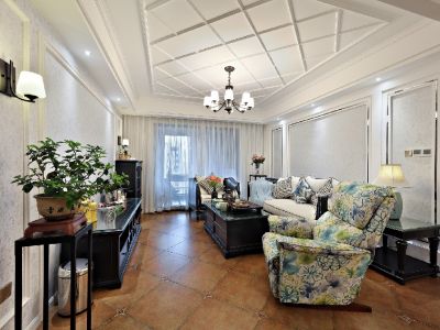 翡丽公馆美式经典风格130平装修案例