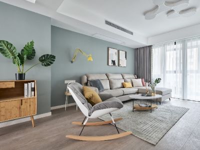 中央华府北欧极简风格89平装修案例