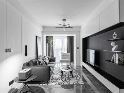 阳光城珑山悦北欧风格124平米装修案例