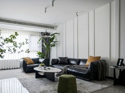 阳光·西山云湖现代风格122平米三居室装修图案例