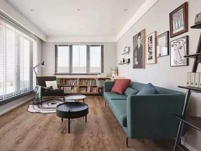 中庚香悦府北欧风格140平米三居室装修效果图案例