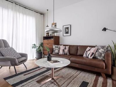 正祥·日照香园北欧风格89平米二居室装修设计案例