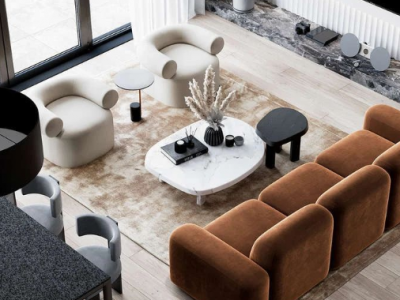 中海上园湾北欧风格148平米装修案例