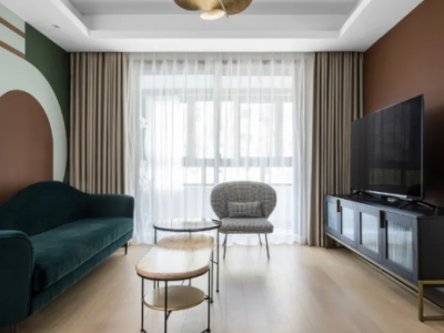 辉映时代花园简约风格89平米装修案例