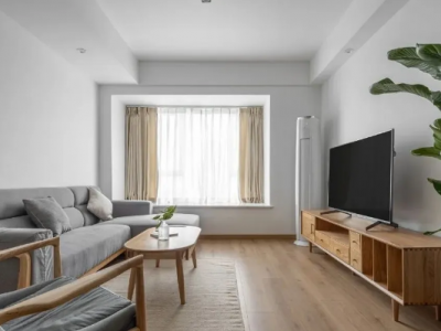 星河平江新著简约风格113平米装修案例