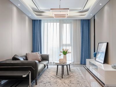 领东上筑三居128方现代风格装修案例