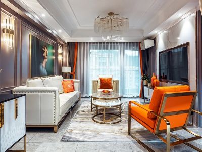 正和中州三居126方现代风格装修案例