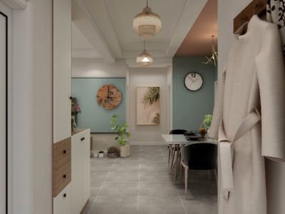 公园伍号110㎡二居室北欧风格装修案例