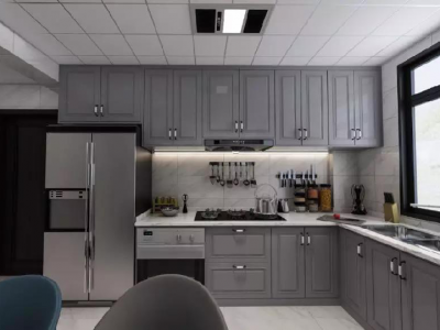 城南逸居住宅小区130平三居室现代风格装修案例