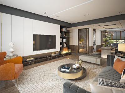 丽华苑180平四居室现代风格装修案例