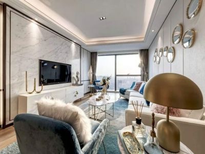 昆仑东湖一号轻奢风格140平米四室两厅装修案例