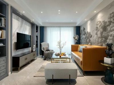 阳光家园三居127方现代风格装修案例