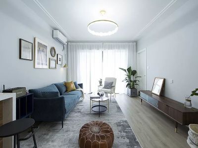 盛和世纪三居129方现代风格装修案例