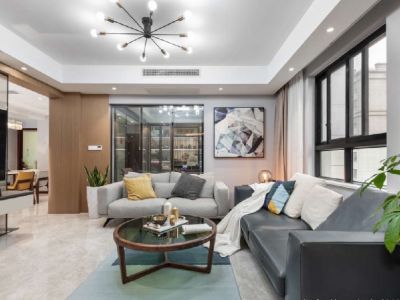 汉军冠江台现代简约风格200平装修案例