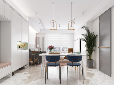 中海云麓九里北欧风格97平米装修案例