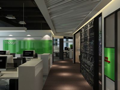 办公室现代风格236平米装修案例