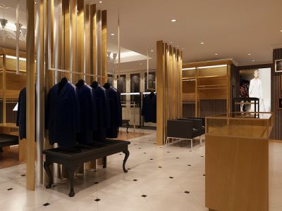 男装店现代风格135平米装修案例