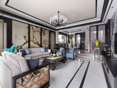 碧桂园中央公园中式风格145平米四室两厅装修案例