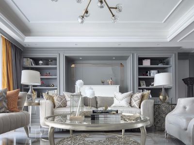 世茂宏建云煦园135平米轻奢风格装修案例