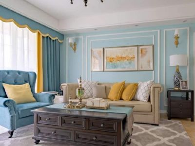 中南·春江阅北欧风格95平米三居室装修效果图案例