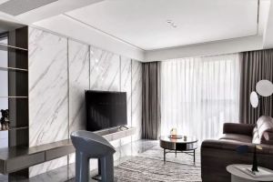 [厦门悍匠装饰]120平米三居室设计，现代轻奢质感！