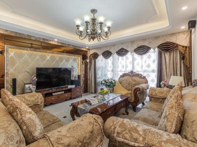 凌宇犀地欧式风格141平米四室两厅装修案例