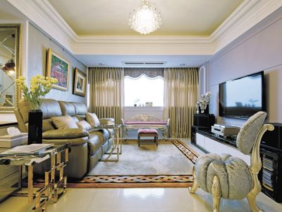 和昌花与墅简欧田园142平米四室两厅装修案例